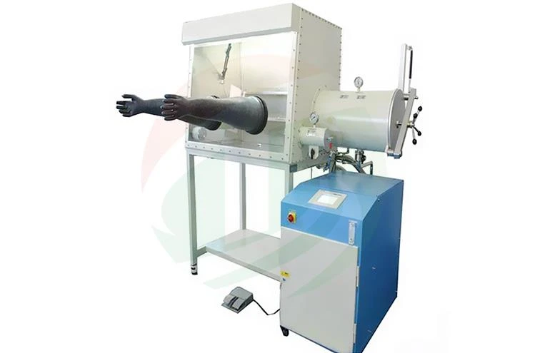 Shaffof laboratoriya vakuumli qo'lqop qutisi